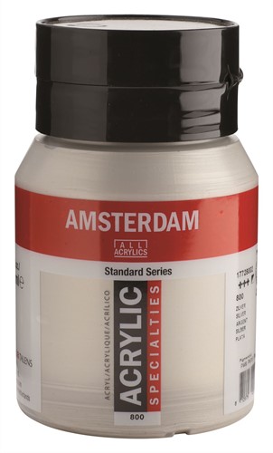 Amsterdam Acryl verf - standaard serie 500ml - Talens 800 zilver  