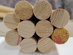 Hout rond 70cm groot