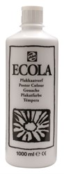 Ecola Talens plakkaatverf - fles 1000ml wit 100
