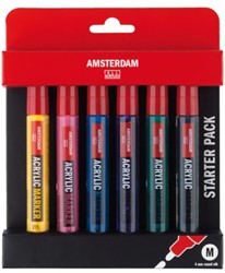 Amsterdam Acryl marker basisset 6 x 4 mm