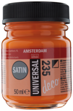 Amsterdam universal Satin 50ml Oranje - 235