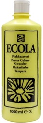 Ecola Talens plakkaatverf - fles 1000ml citroengeel 205