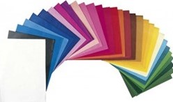 Zijdevloeipapier 50x70 250 vel assorti.